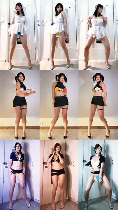 TT|玉米 制服动感抖奶抖臀热舞合集 8V