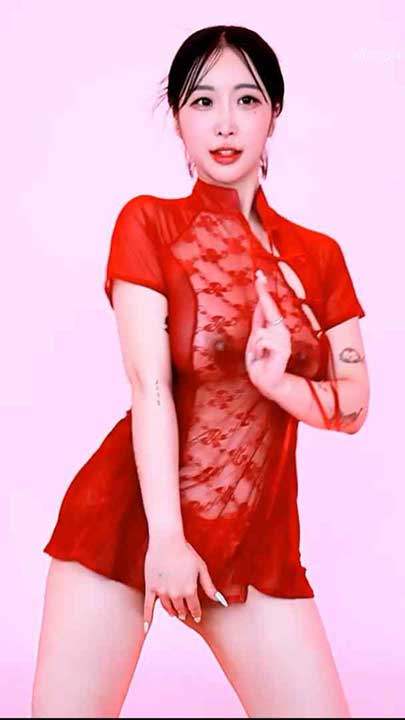 韩国BJ yso1004 高颜值主播古风透视纱旗袍18V【4.45G】